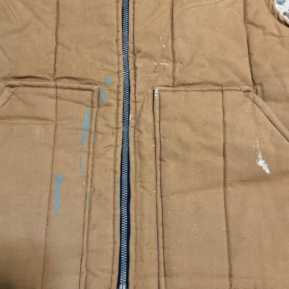 Vintage Walls Zero Zone Insulated Vest Size Medium Distressed Carhartt Style - Picture 3 of 9